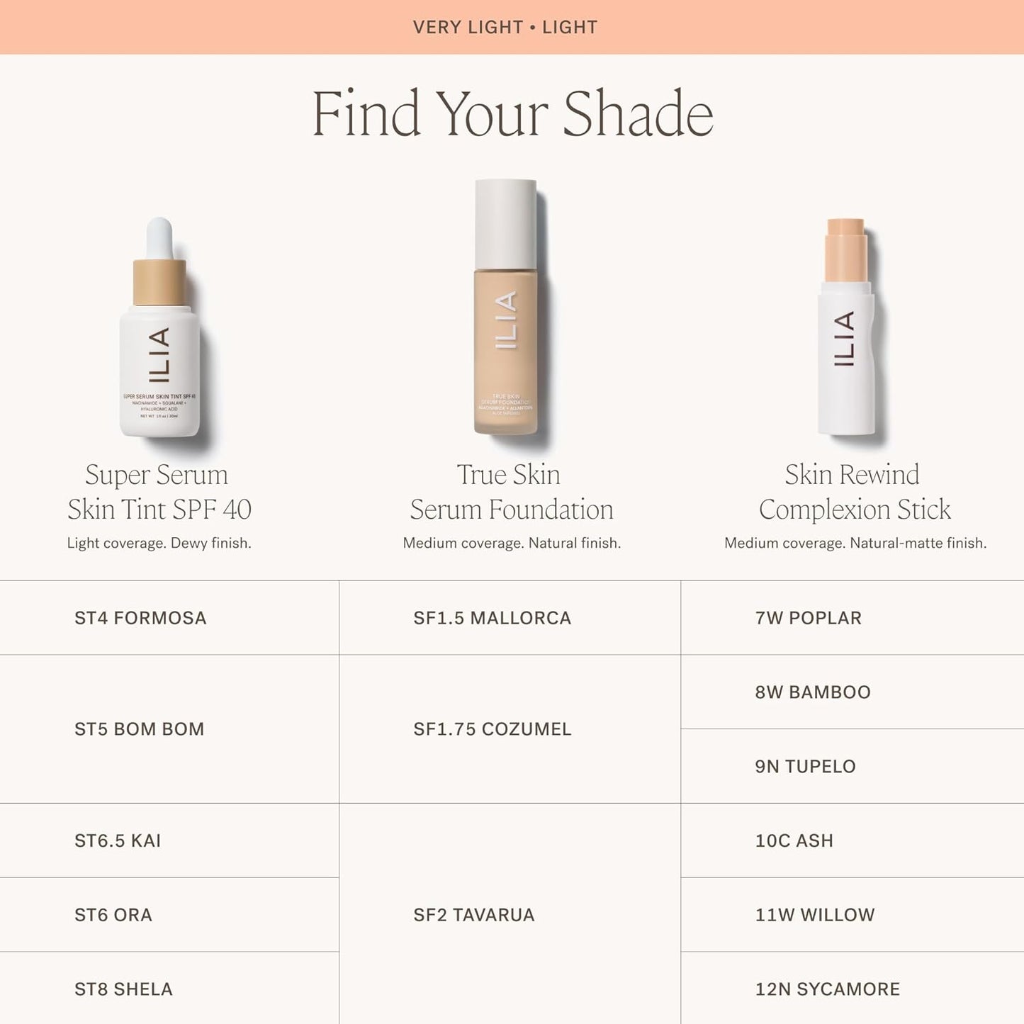 ILIA - Skin Rewind Complexion Stick - Foundation + Concealer + Skincare | Non-Toxic, Vegan, Cruelty-Free, Clean Makeup (11W - Willow, 0.35 oz | 10 g)